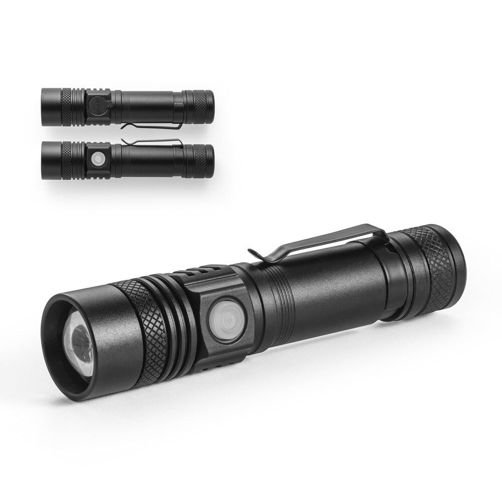 UNGAR Wiederaufladbare 5W-Aluminium-Taschenlampe - schwarz-603