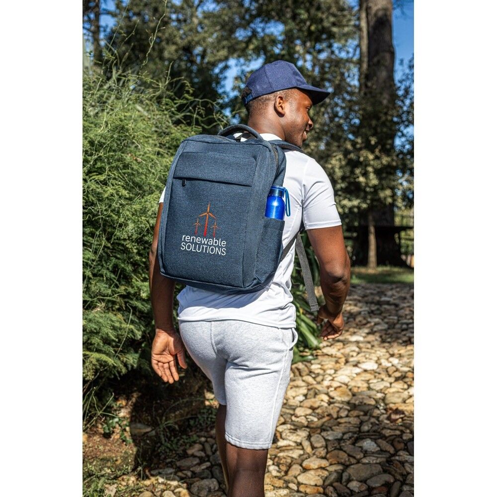 COVENTRY Gepolsterter Laptop-Rucksack 15.6" 300D recyceltem Polyester - dunkelblau-685