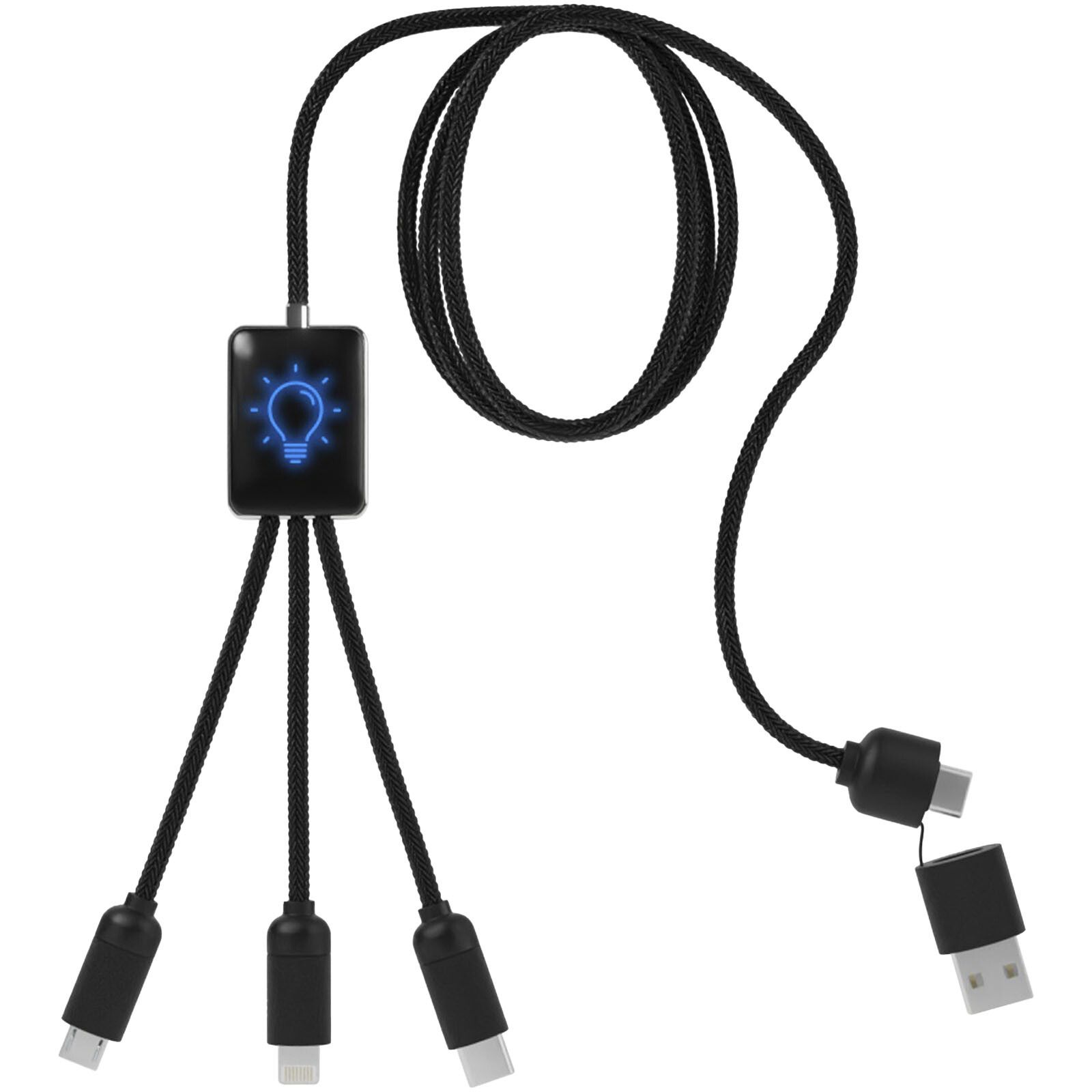 SCX.design C28 Erweitertes 5-in-1-Ladekabel - blau -  schwarz-48