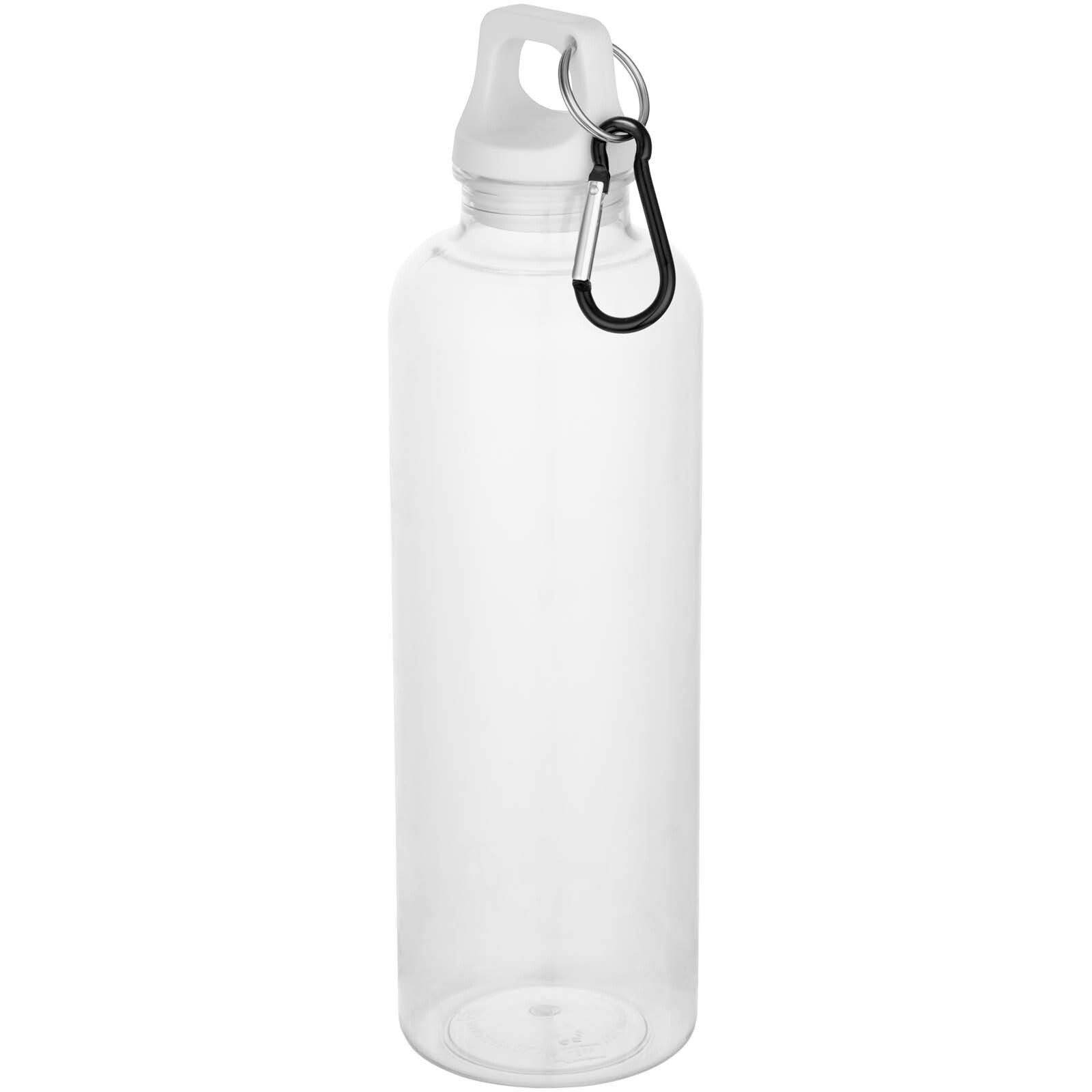 Oregon 750 ml RCS-zertifizierte Trinkflasche aus recyceltem Kunststoff mit Karabinerhaken - weiss-74