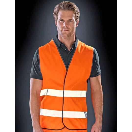 High Vis Safety Vest - fluorescent orange-469