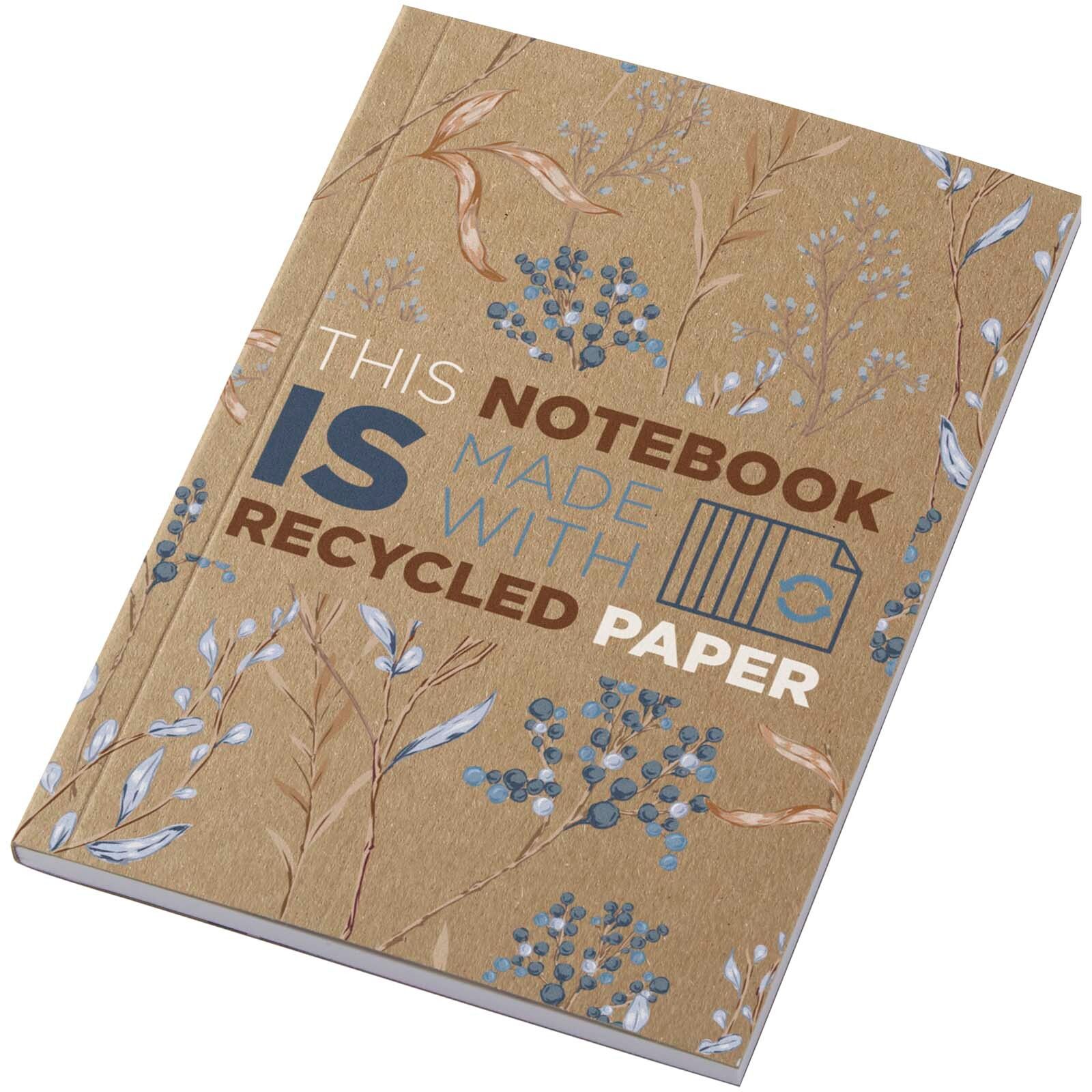 Novella Austen A6 Softcover Notizbuch aus recyceltem Kraftpapier – 50 Blatt - natur-989