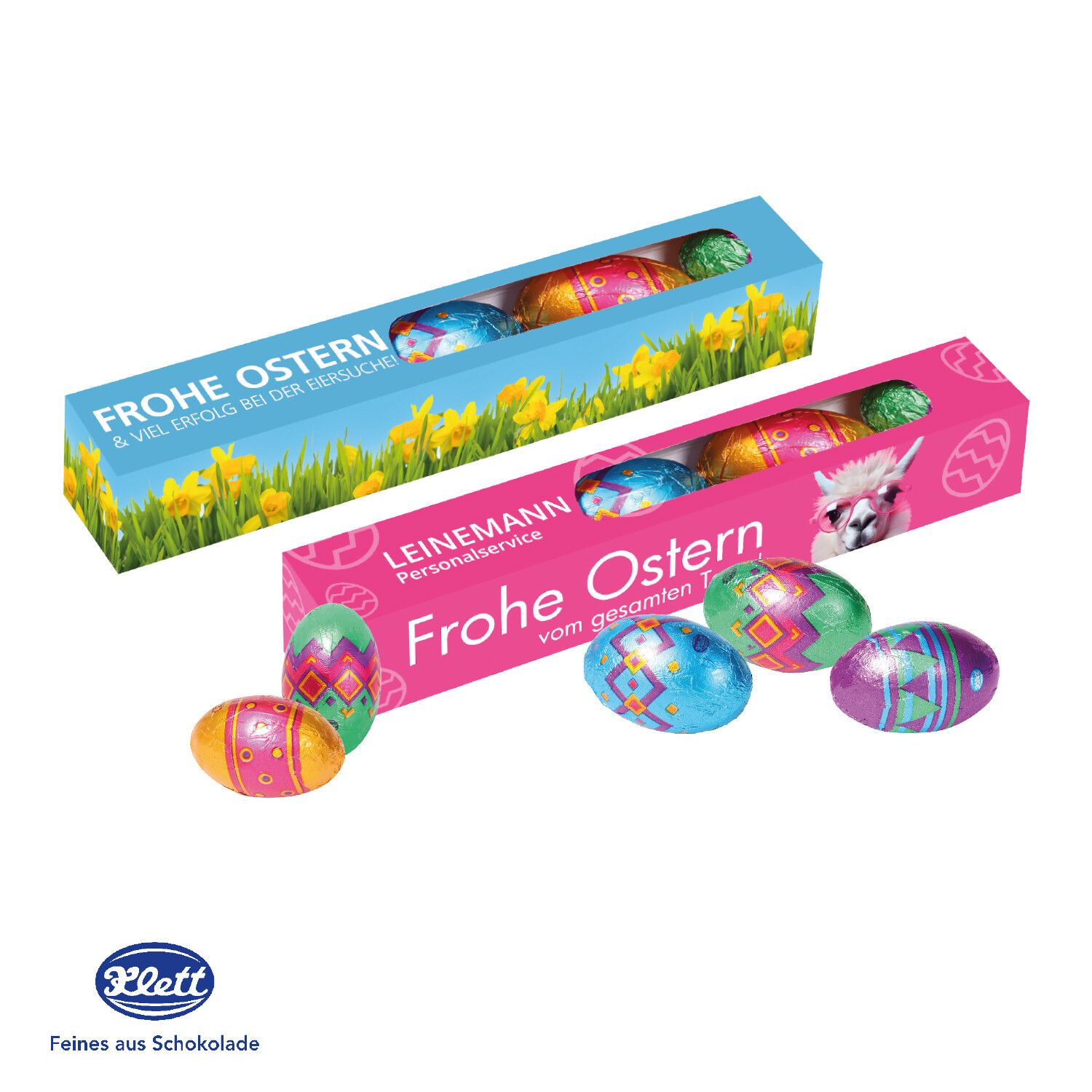 Eier Parade mit Klett Schokolade-659