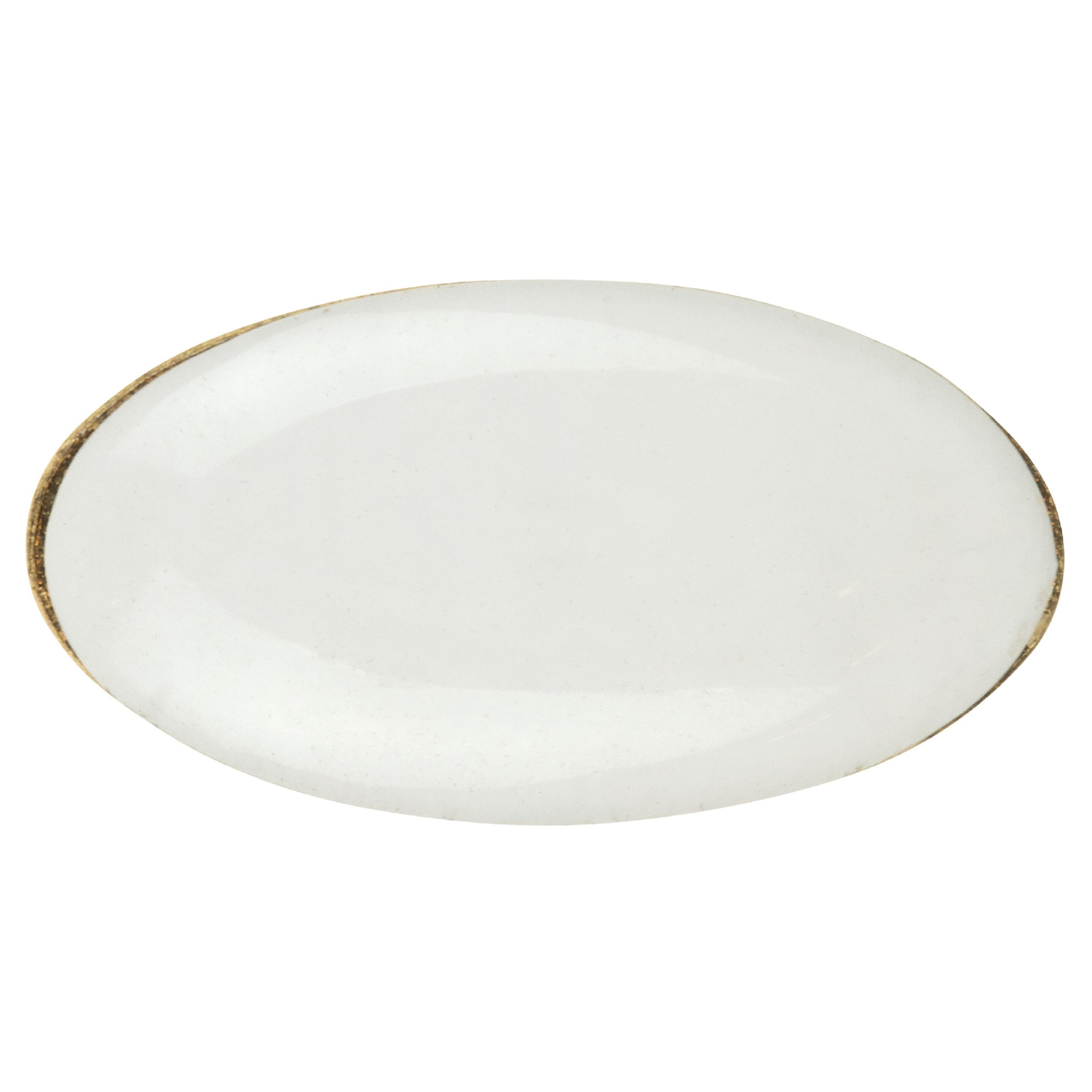 Metall Pin oval 20x12mm - gold satin-555