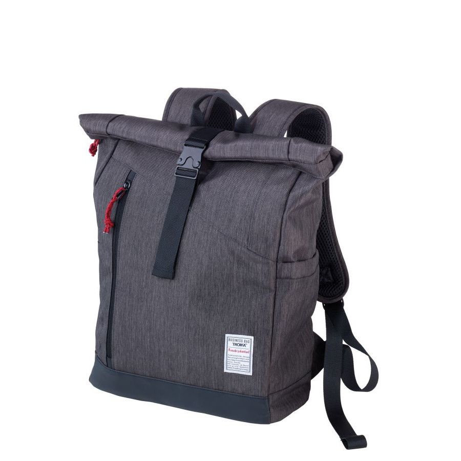 Troika Roll Top Rucksack BUSINESS ROLL TOP - anthrazit - schwarz-548