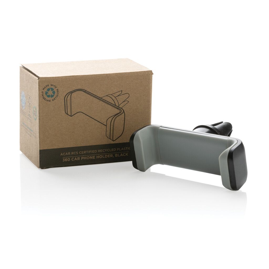 Acar 360° Auto-Handyhalterung aus RCS recyceltem Kunststoff - schwarz-411