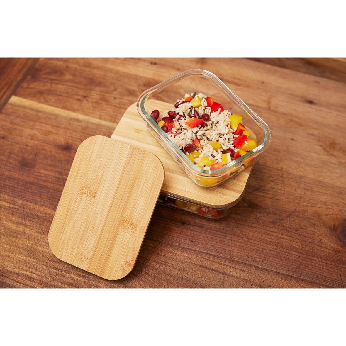 Glasbox Balance 19,5x14,5x6 cm - transparent - braun-188
