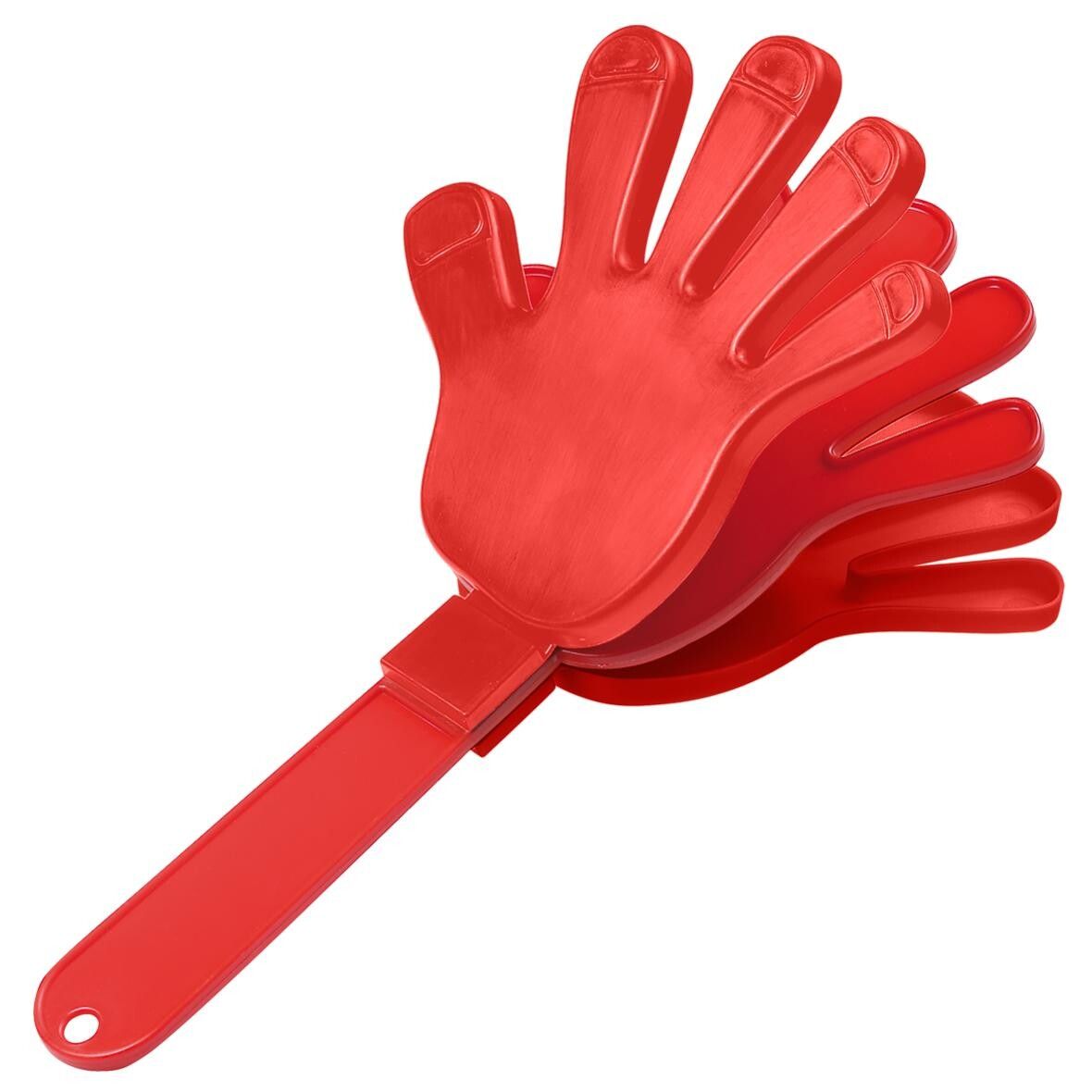 Klapper Hand, einfarbig - standard-rot-476