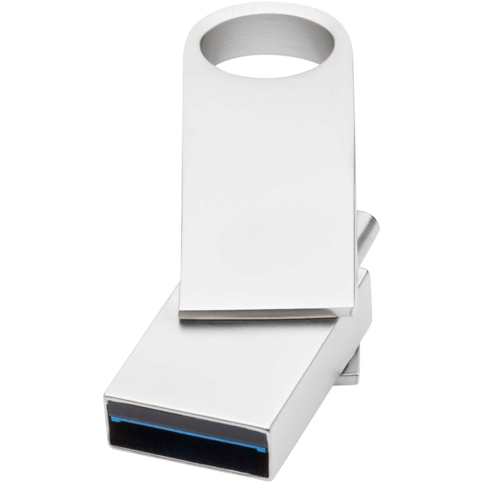 Typ C USB 3.0 Stick rund - silber - 64 GB-236