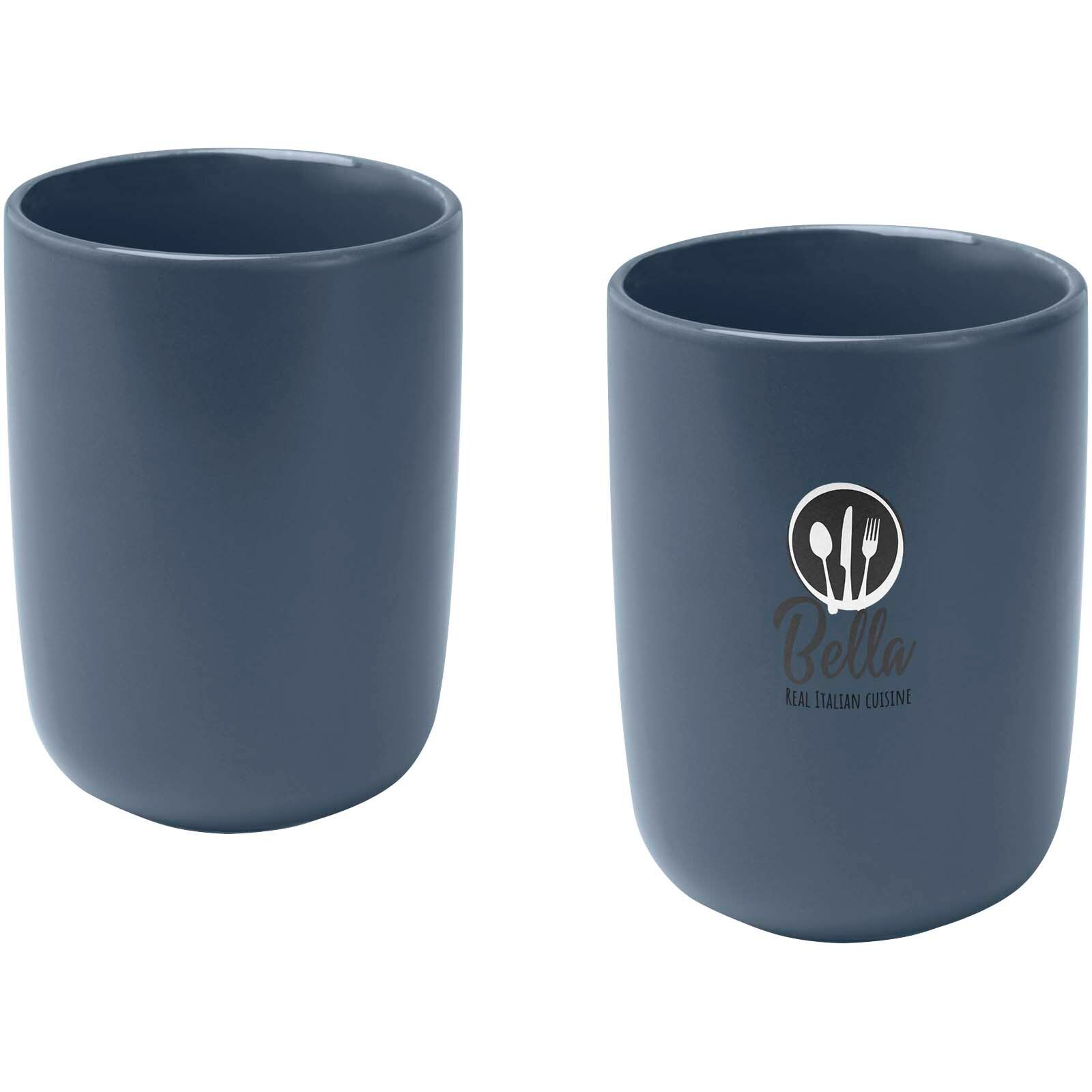 Male 350 ml Keramiktassen – 2er-Set - hale blau-43