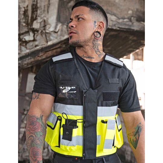 Tactical Vest Bonn - signal yellow - black-716