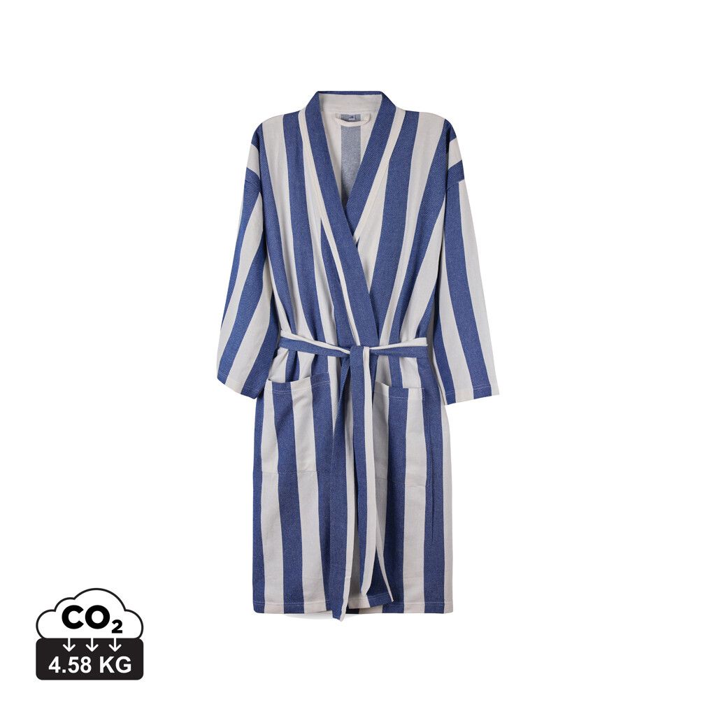 VINGA Ornos GRS Hamam-Bademantel L/XL - blau-421