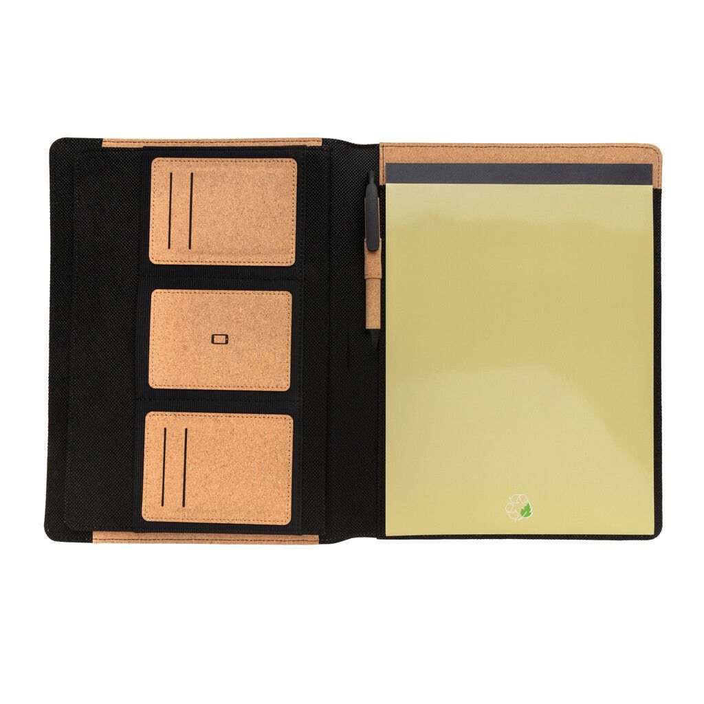 Deluxe Kork Portfolio A4 mit Stift - braun-407