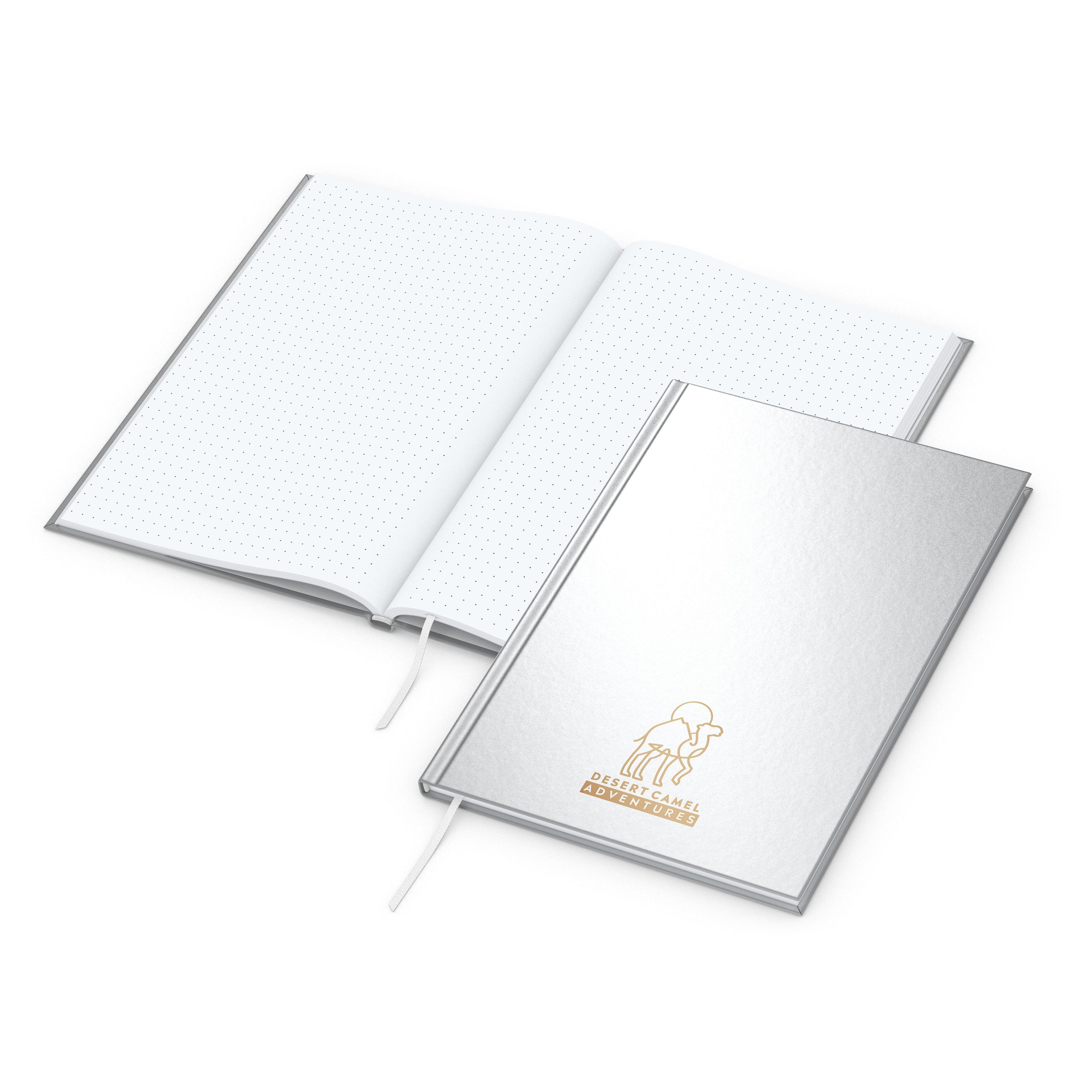 Notizbuch Memo-Book, A5, Punktraster, silber-747
