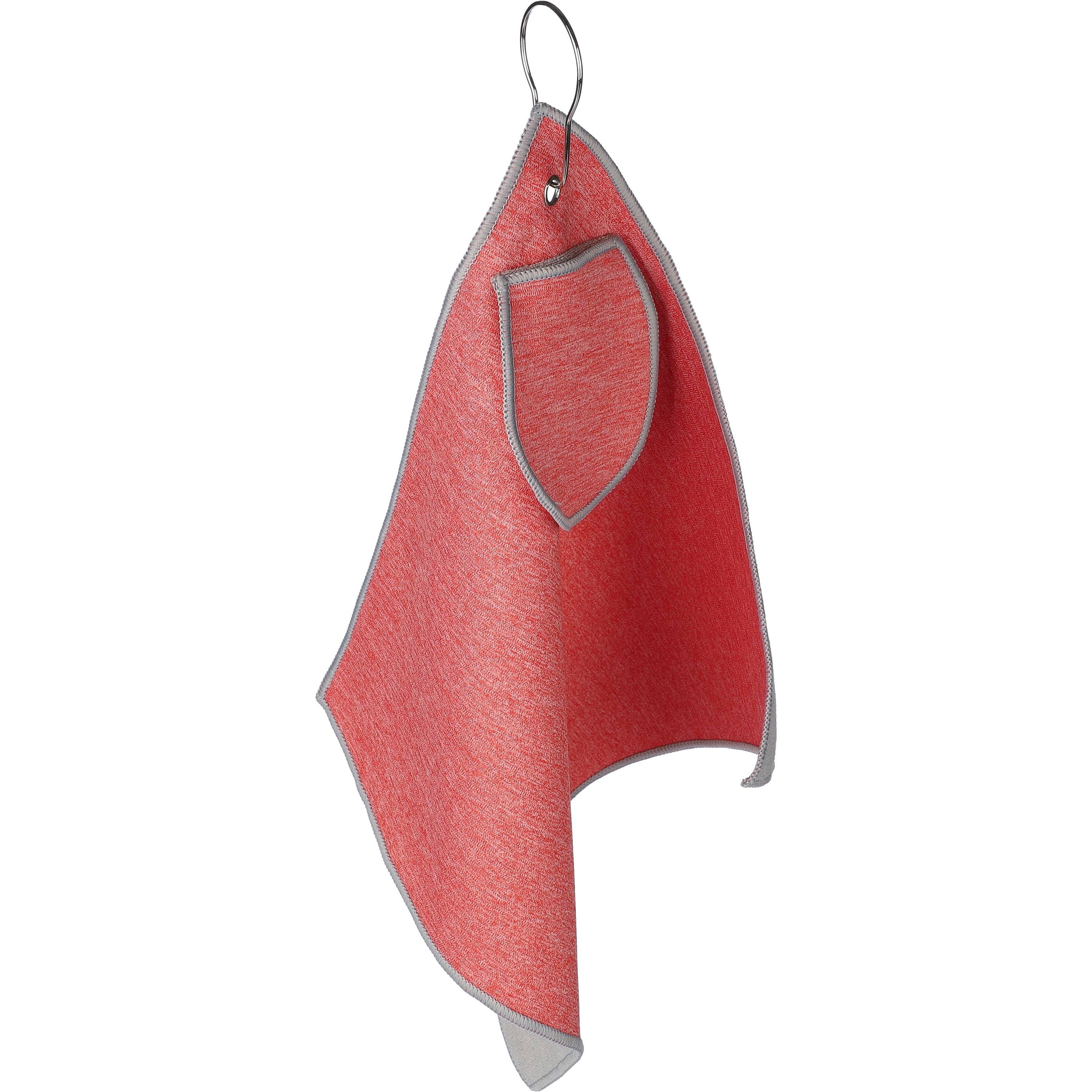 rPET Golfhandtuch Idris - rot-25