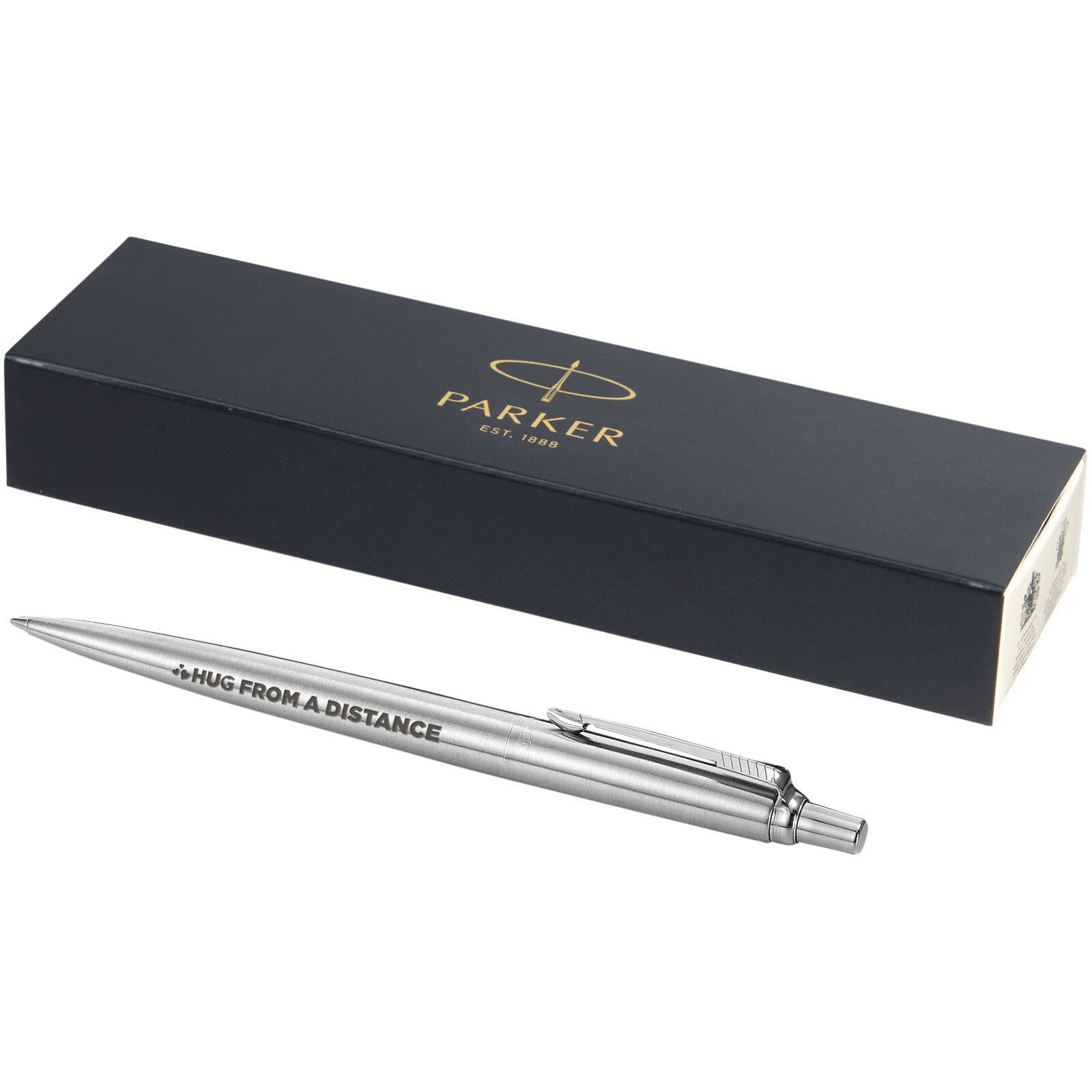 Parker Jotter Edelstahl Kugelschreiber (blaue Mine) - stahl-437