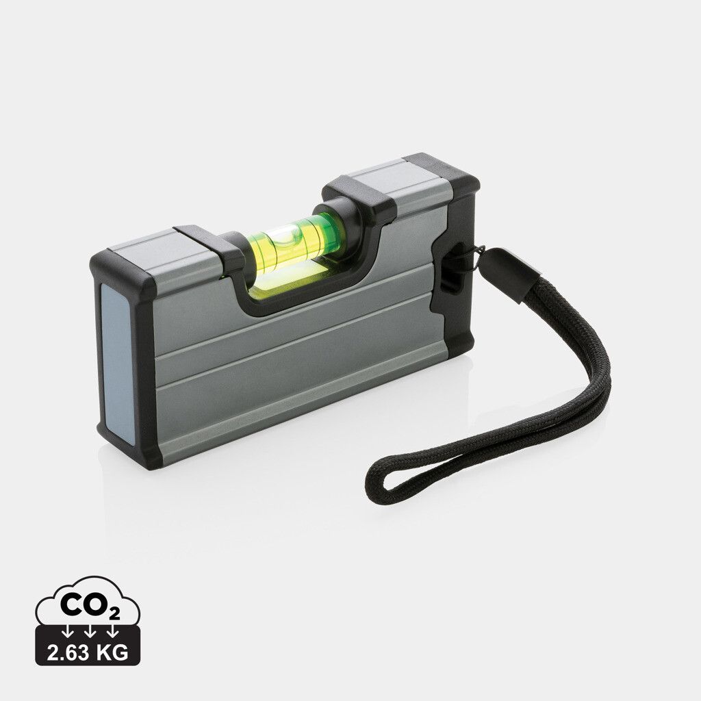 Wasserwaage im Taschenformat mit Magnet - grau-263