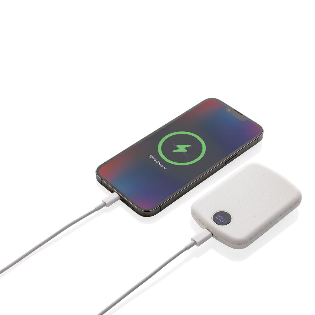 MagBoost 5.000mAh magnetische Powerbank aus RCS rec. Plastik - weiß-483