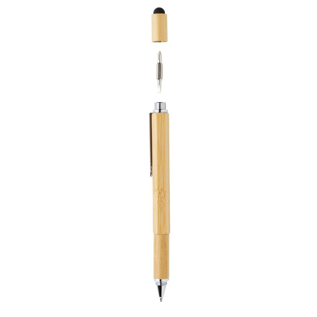 5-in-1 Bambus Tool-Stift - braun-181