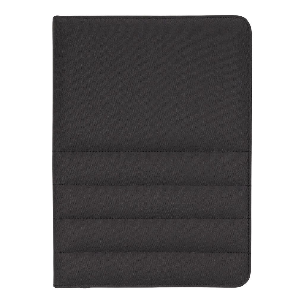 Impact AWARE™ RPET A4 Portfolio mit Reißverschluss - schwarz-822