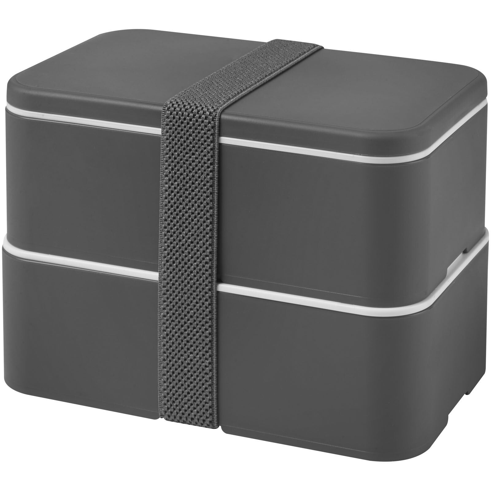 MIYO 700+700 ml Doppel-Lunchbox - grau -  grau -  grau-449