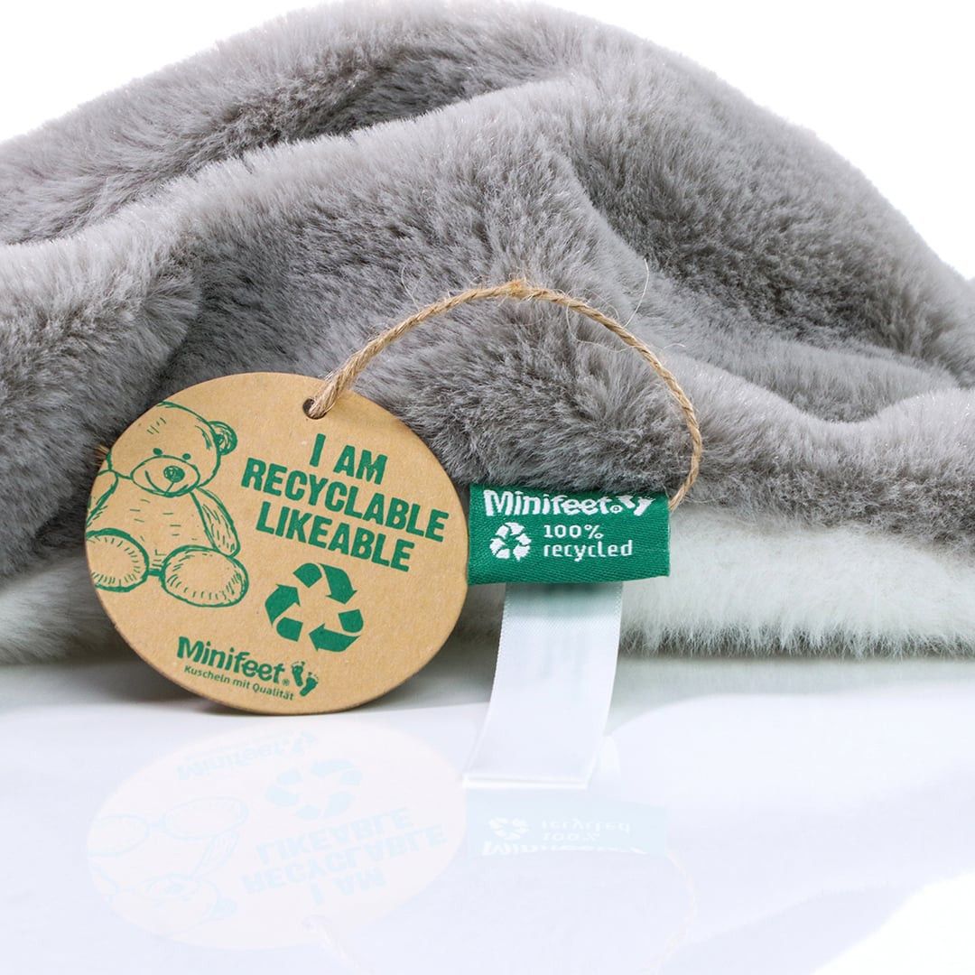 MiniFeet® Hundespielzeug RecycelWaschbär - grau-251