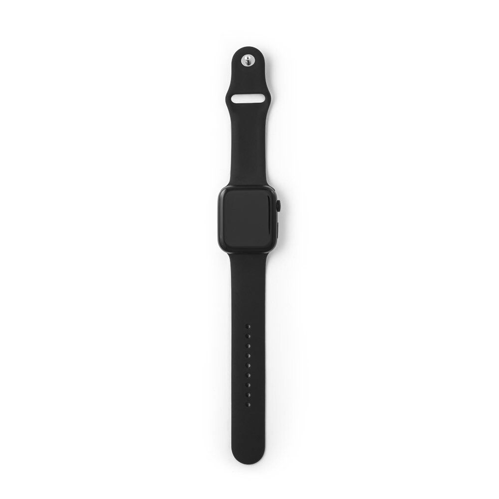 WILES Smartwatch 1.85"-Bildschirm, IPX4, 3 Tage Akku, Silikonarmband - schwarz-611