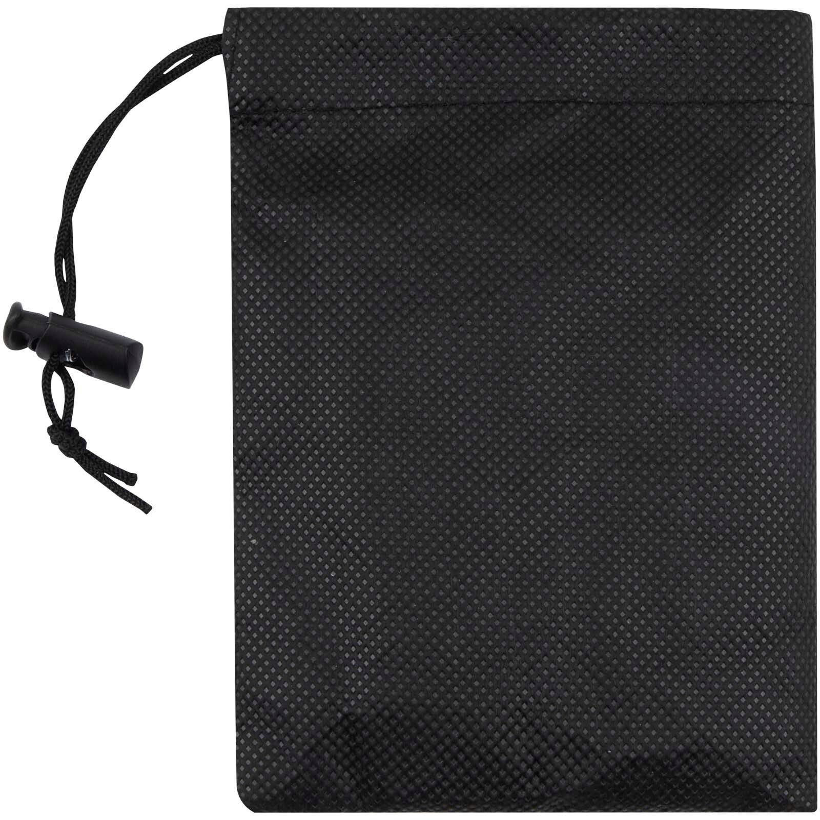 Lucas RPET Sporthandtuch 30 × 80 cm - schwarz-201