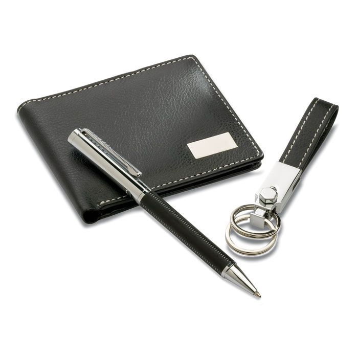 Set mit Geldbörse ELEGANCI - schwarz-938