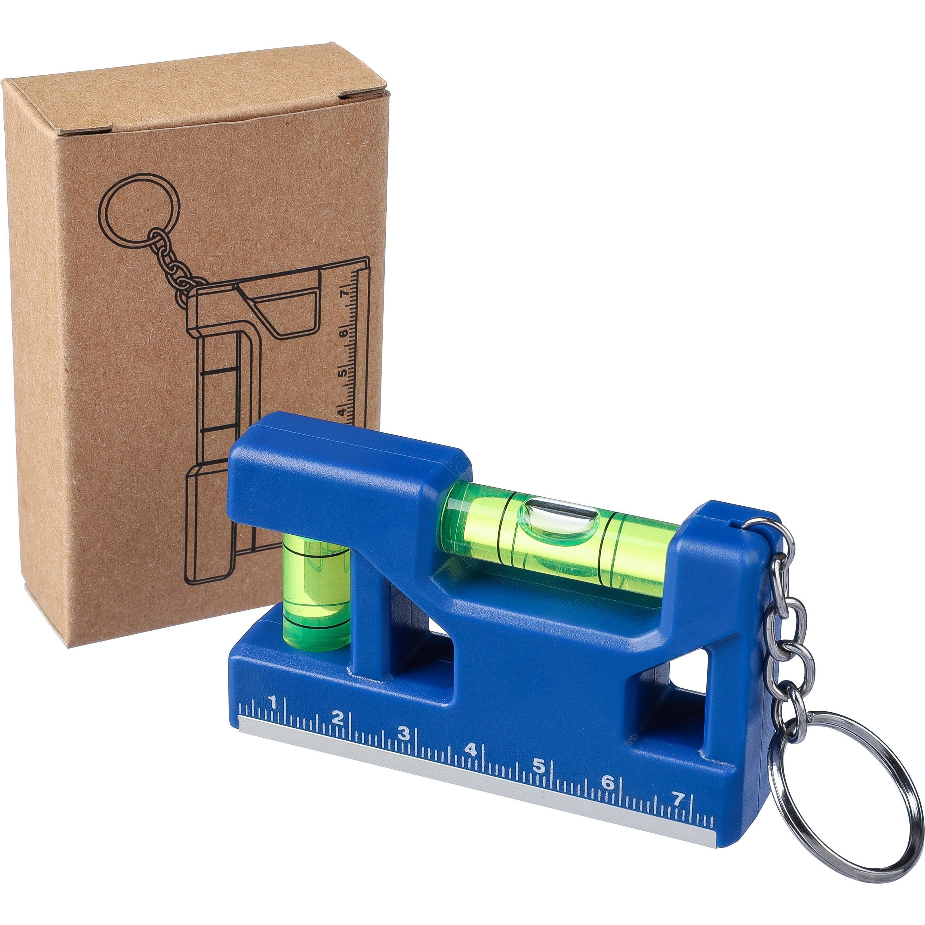 Schlüsselanhänger Wasserwaage Indira aus recyceltem ABS - weiß-988