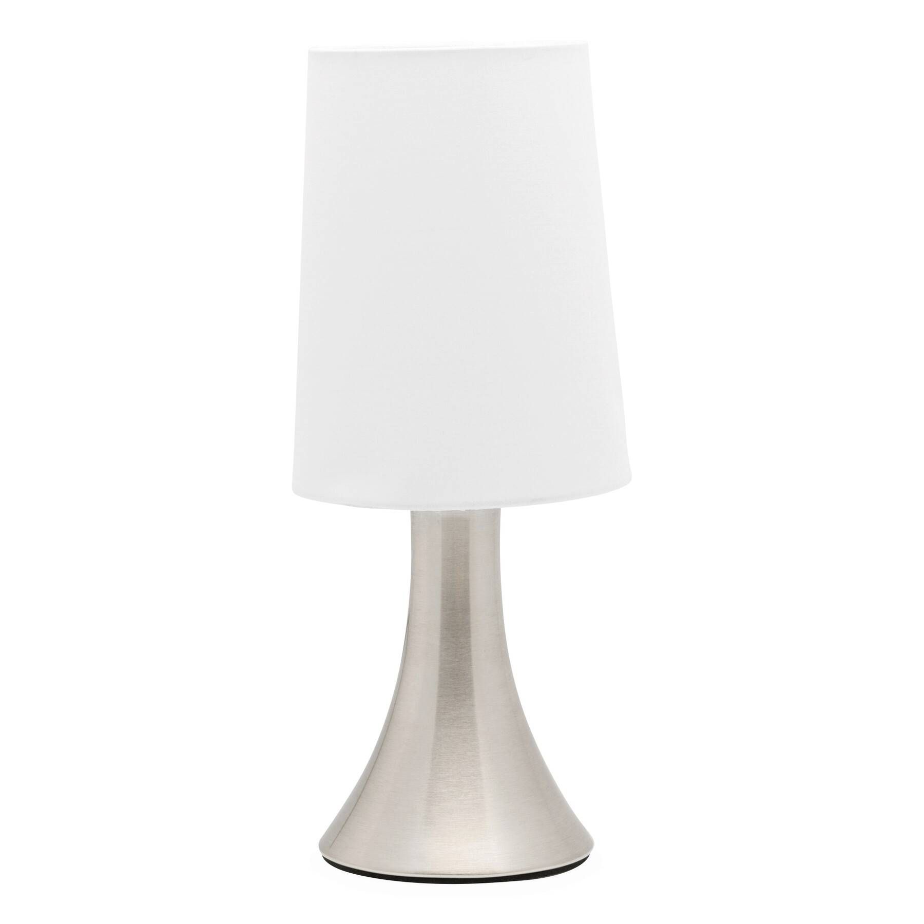 Tischlampe TOUCH ME - silber - weiß-406