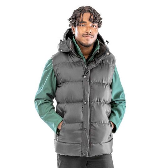 Nova Lux Hooded Gilet - black-757