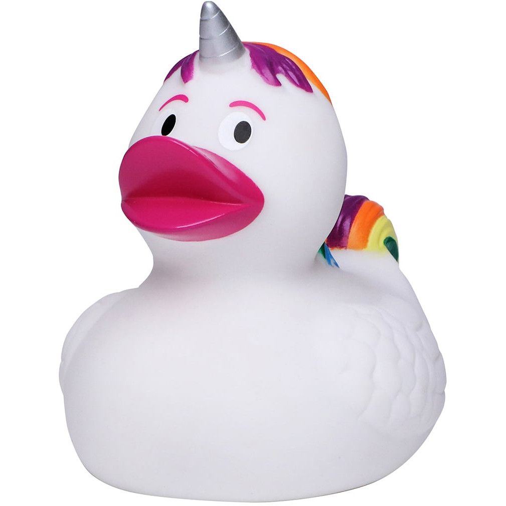 Quietsche-Ente Einhorn - bunt-852