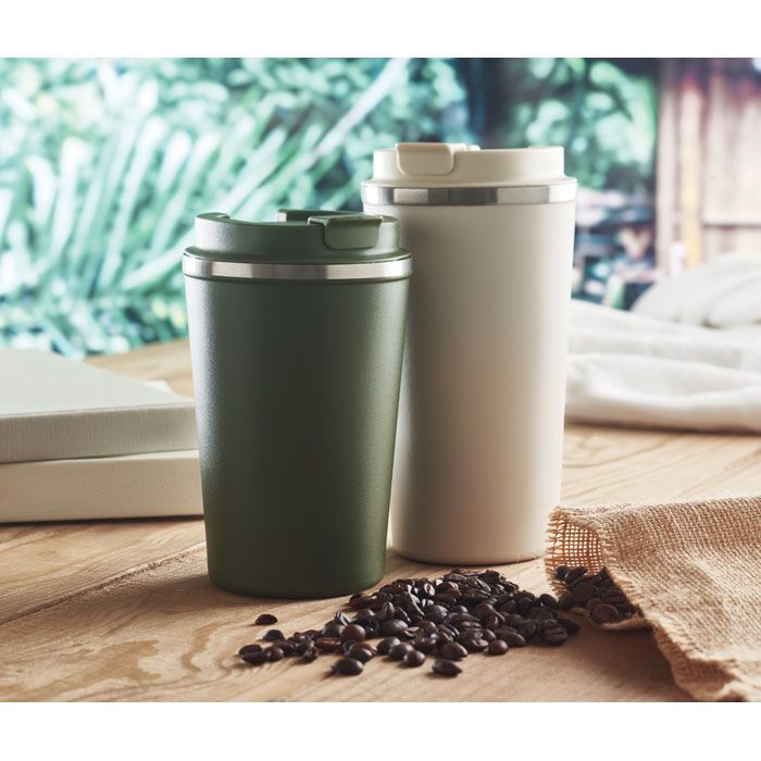 Doppelwandiger Becher 350ml BRACE - dunkelgrün-631
