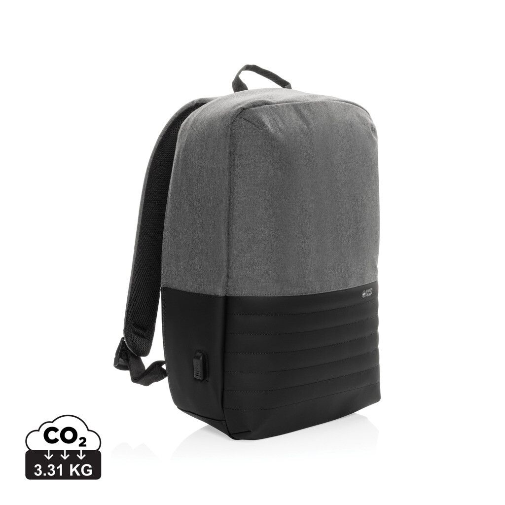 Swiss Peak AWARE™ Anti-Theft-RFID 15.6"-Laptop-Rucksack - grau-570
