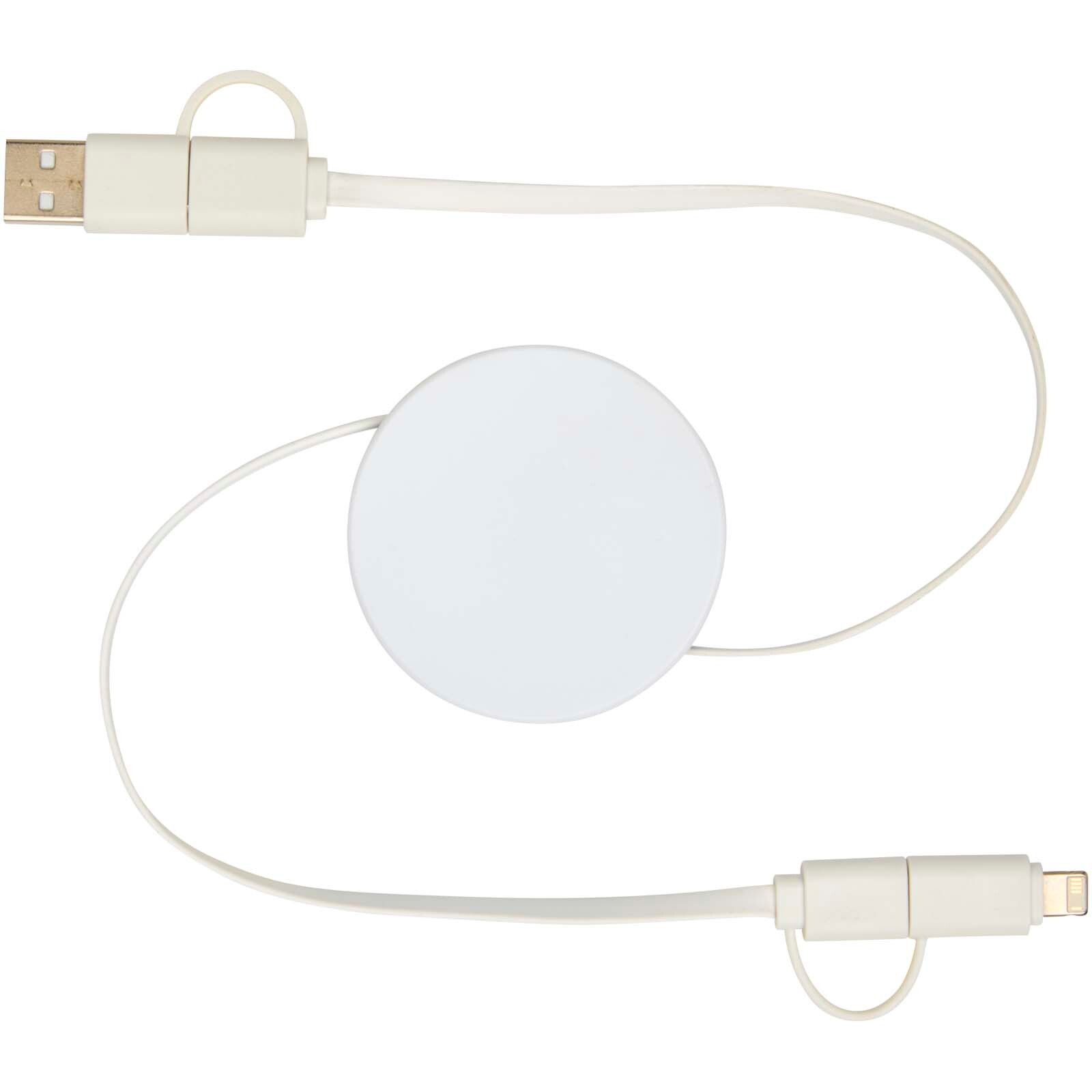 Citala 90 cm 5-in-1 Kabel aus recyceltem Kunststoff für Datenübertragung und 40W Schnellladung - weiss-540