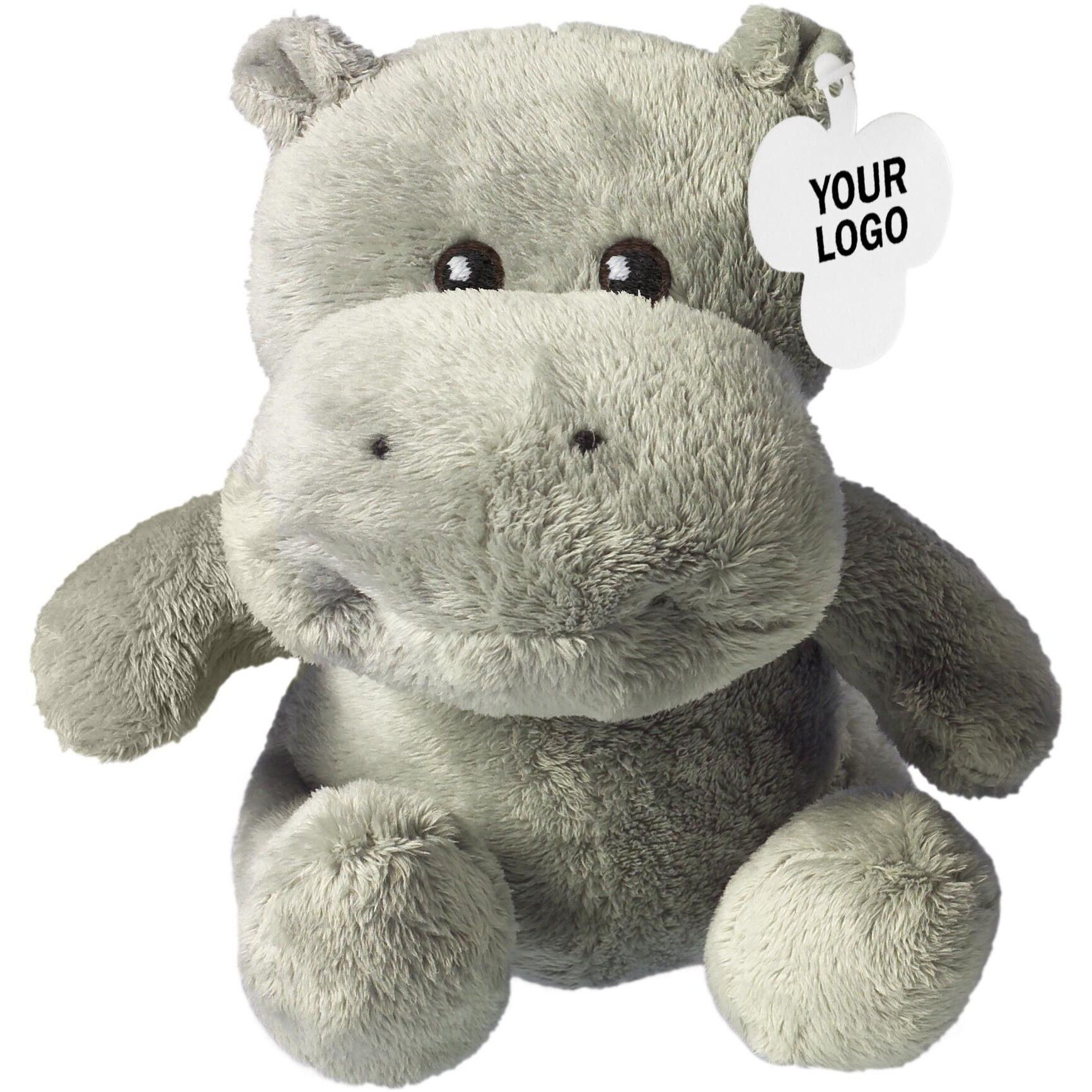 Plüsch-Nilpferd Geraldine - grau-403