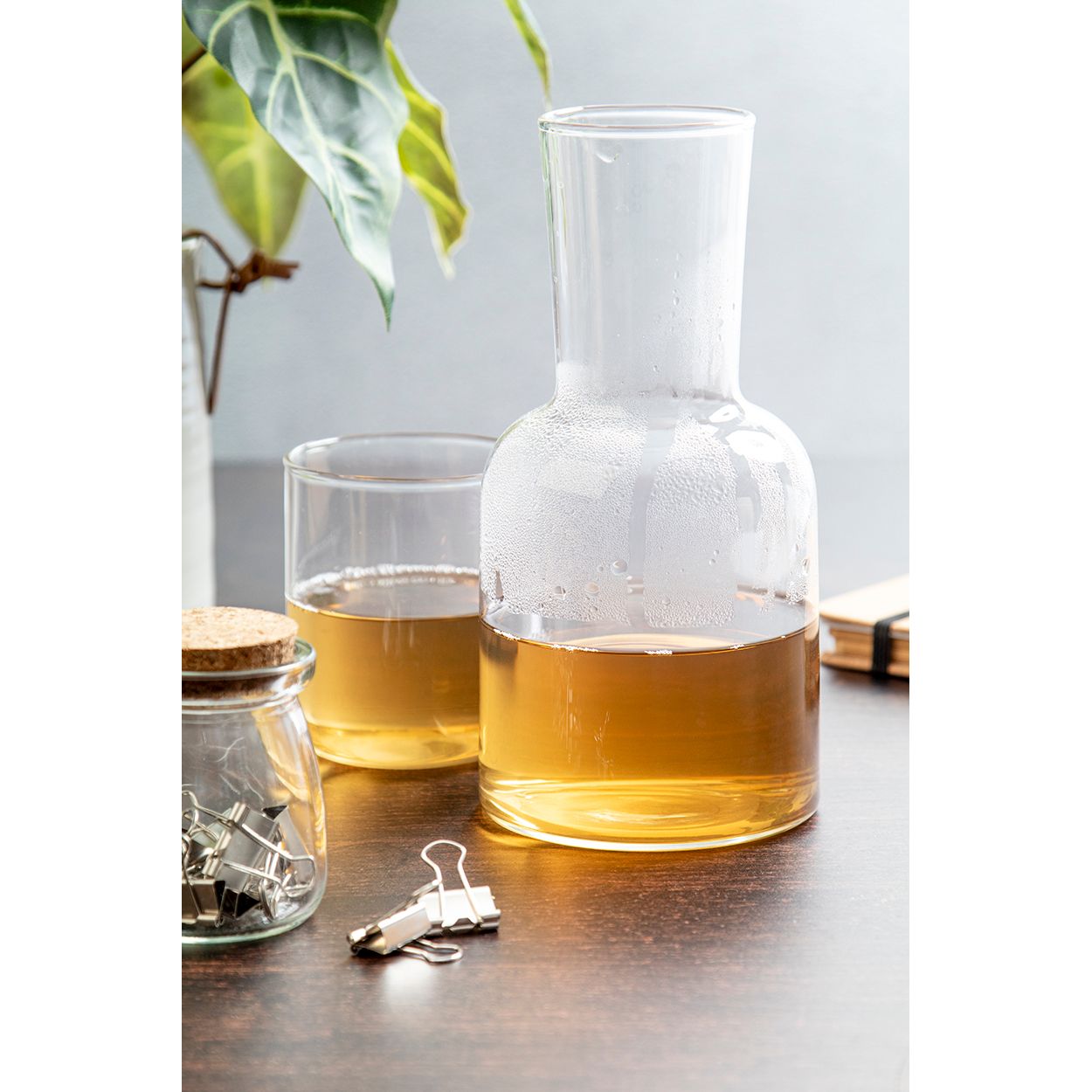 Palmer Getränkeset Karaffe und Glas - transparent-326