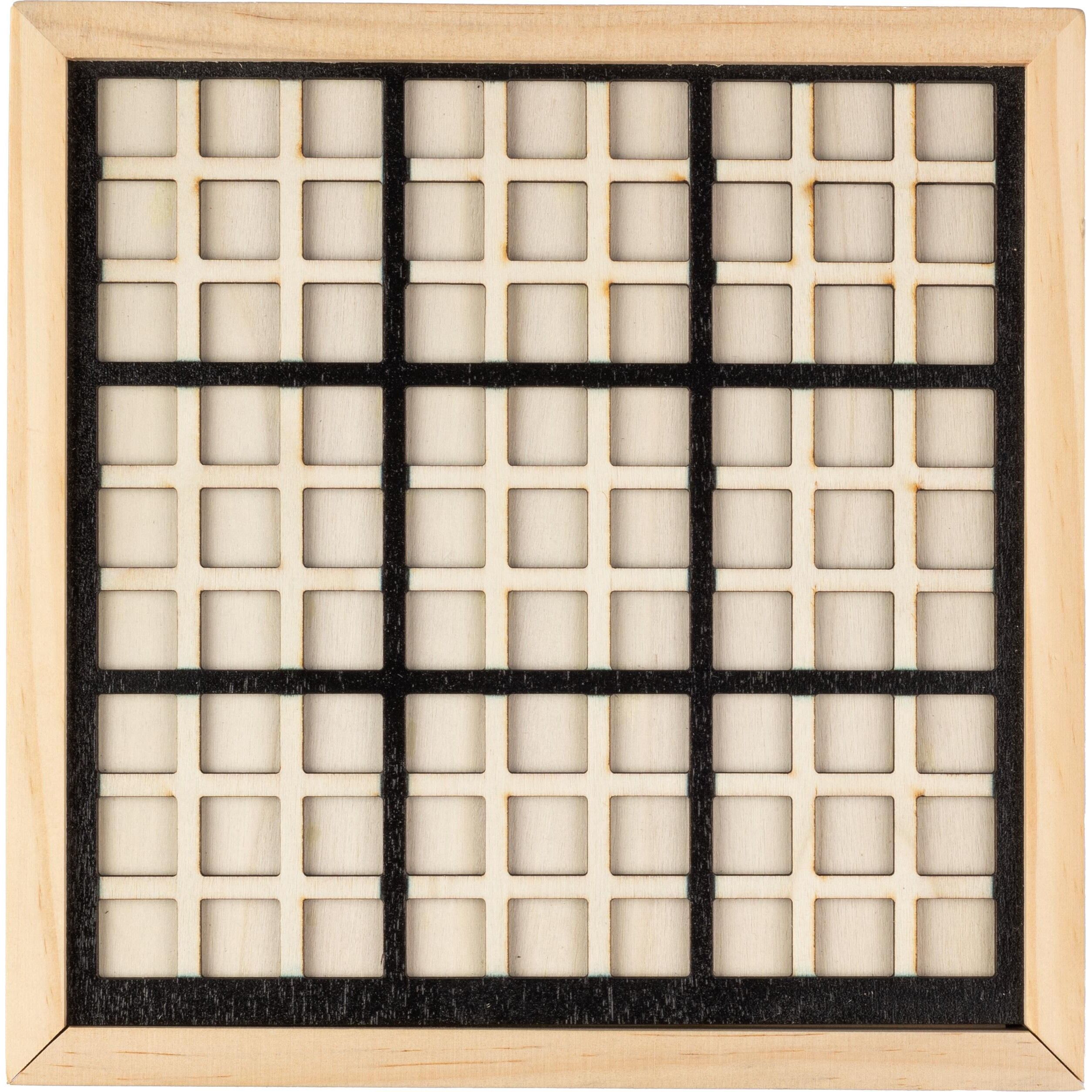 Holz-Sudoku-Spiel Christa  - braun-843