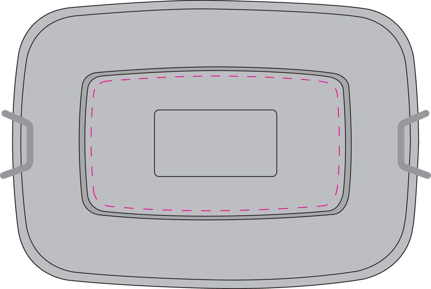 Veredelungsposition auf Deckel mittleres Segment