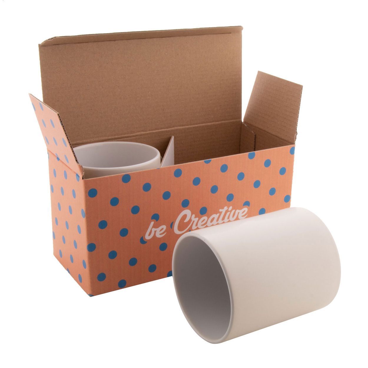 CreaBox Mug Double Individuelle Doppel-Tassenbox - weiß-456