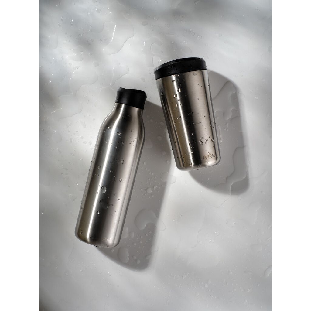 Avira Alok 360 Klick-Wasserflasche aus RCS rec. Stahl, 600ml - silber-760
