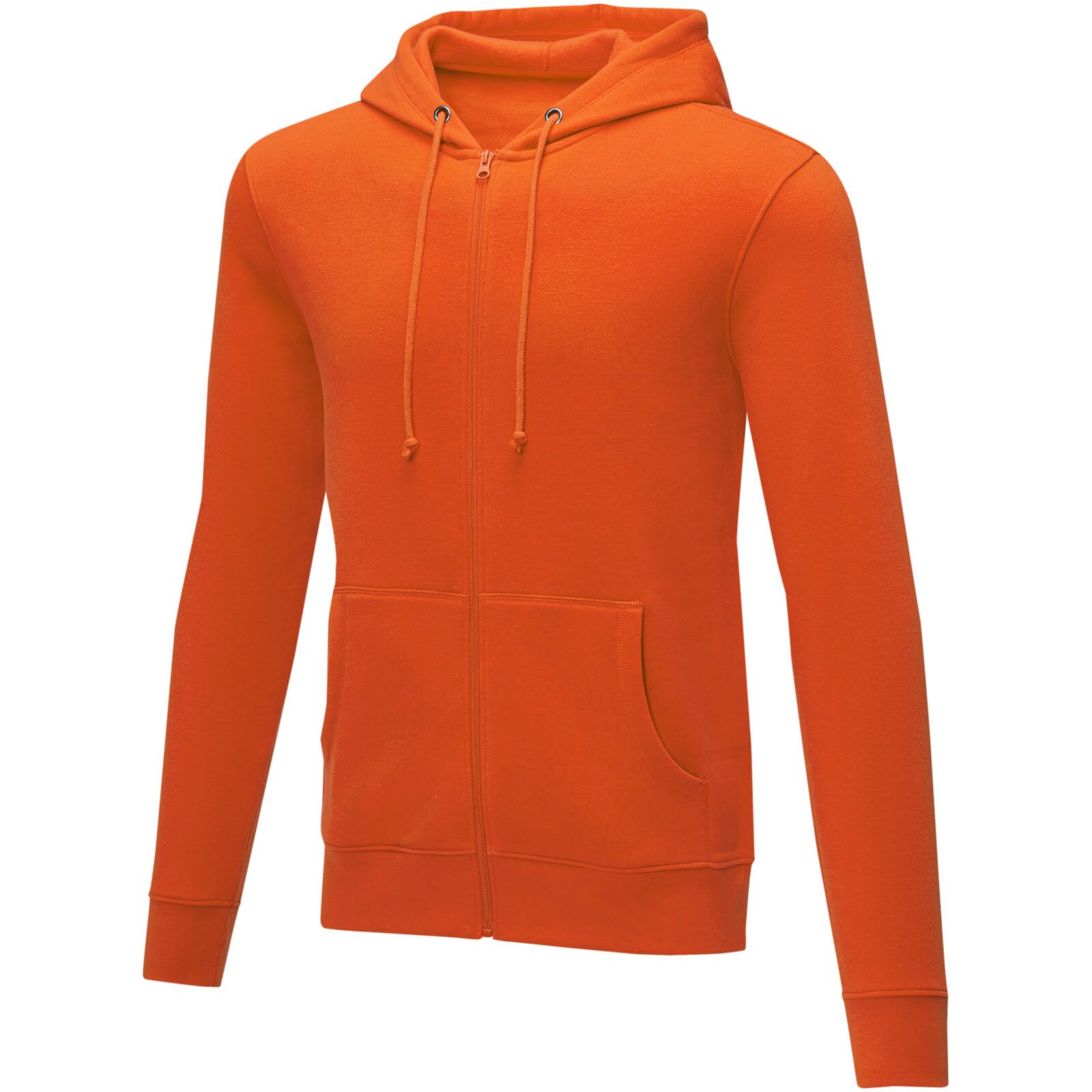 Theron Herren Kapuzenpullover mit Reißverschluss - orange - XS-466