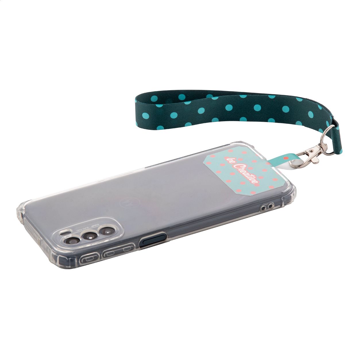 SuboFob Mobile RPET Individuelles RPET Handyhalter-Handgelenkschlaufe - weiß-714