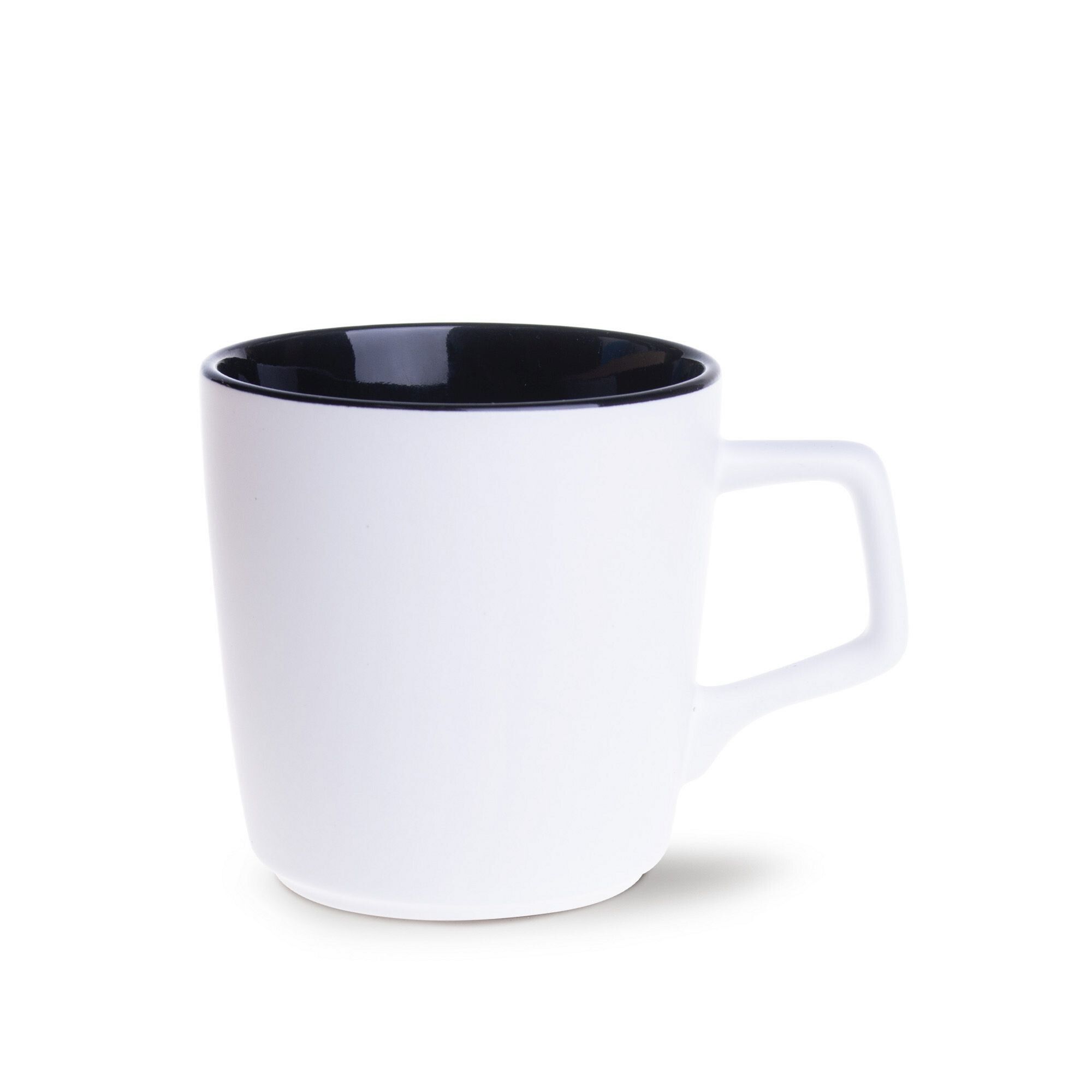 Becher Barrel Pure 300 ml - matt weiß - schwarz-125