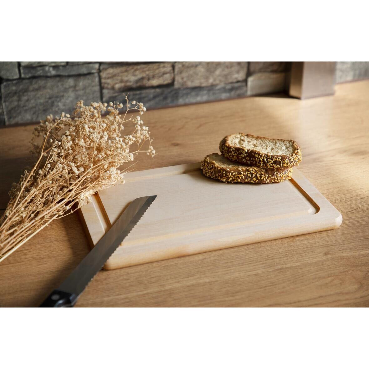 Schneidbrett Woody Rechteck, mittel - natur-930