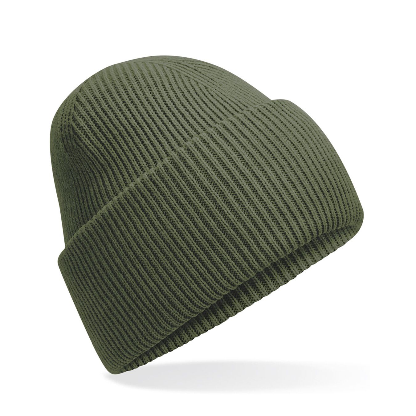 Classic Engineered Deep Cuffed Beanie - olive green-675