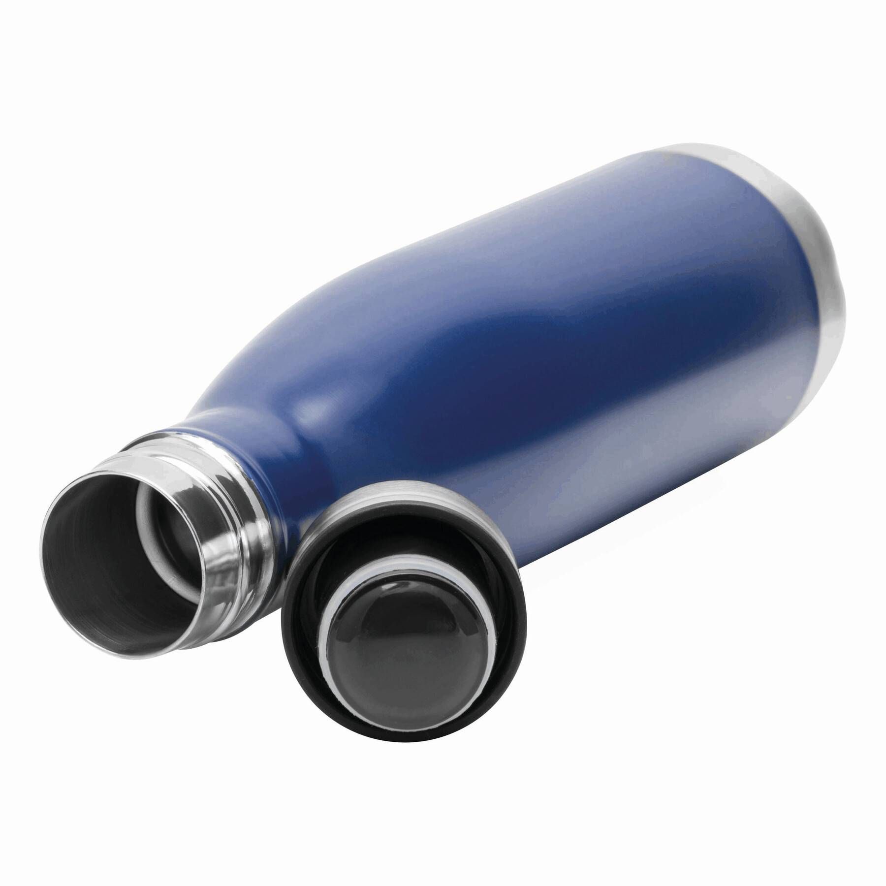 Vakuum-Trinkflasche GOLDEN TASTE doppelwandig - blau-643