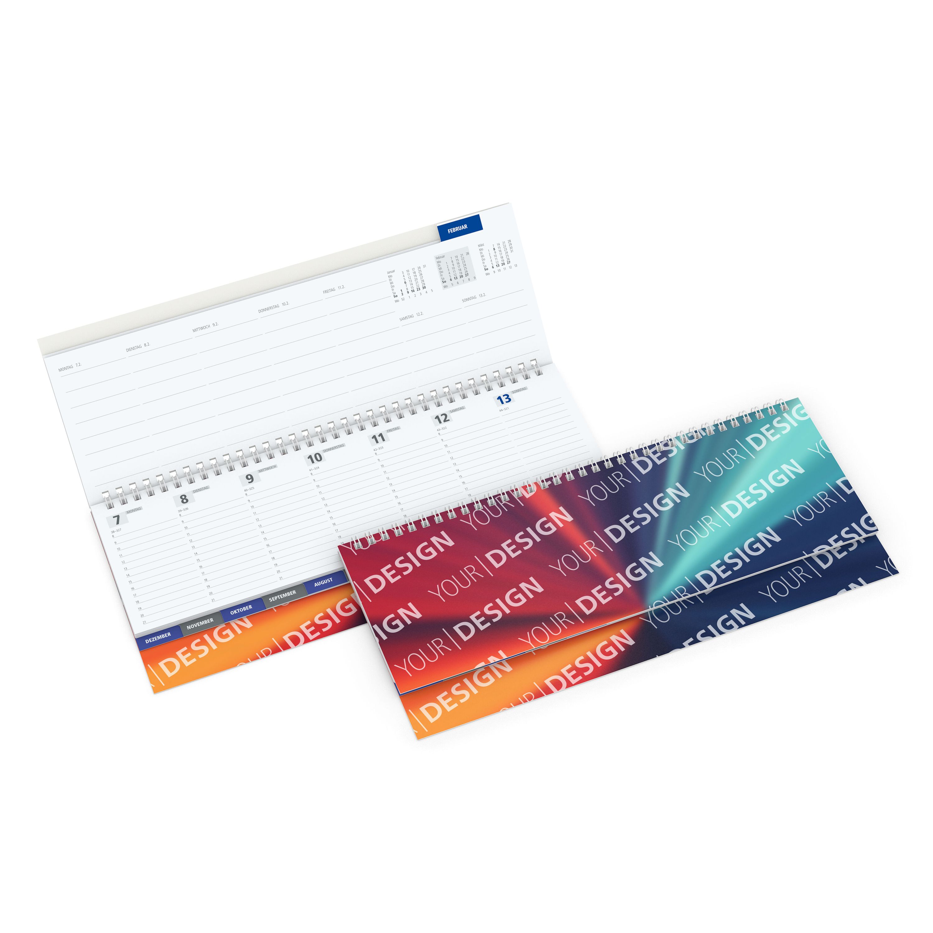 Tisch-Querkalender Master Register, Softcover Karton-740