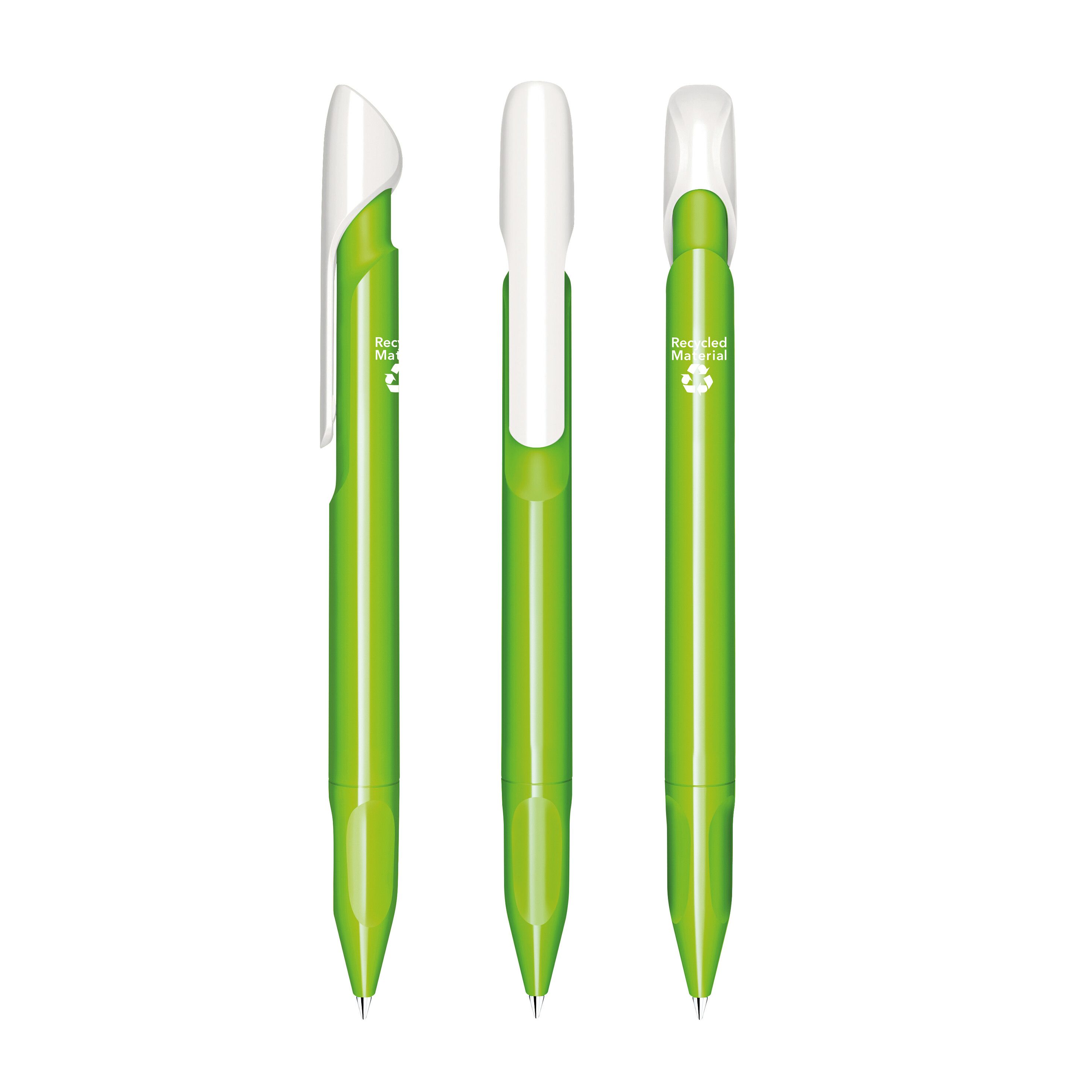 Evoxx Duo Polished Recycled Druckkugelschreiber - hellgrün-131